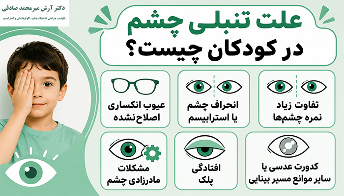 علت تنبلی چشم در کودکان