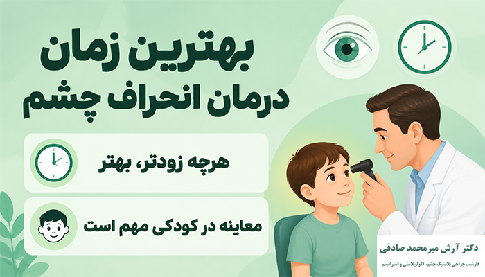 بهترین زمان درمان انحراف چشم
