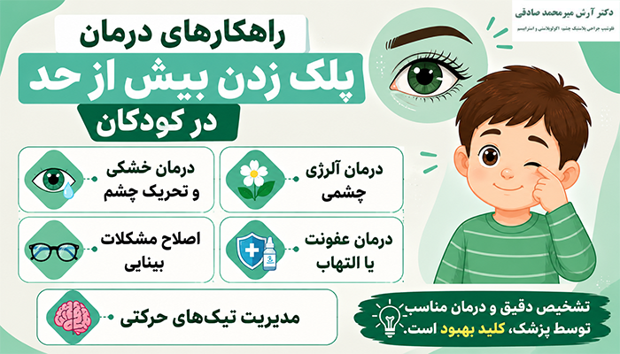 درمان پلک زدن بیش از حد در کودکان